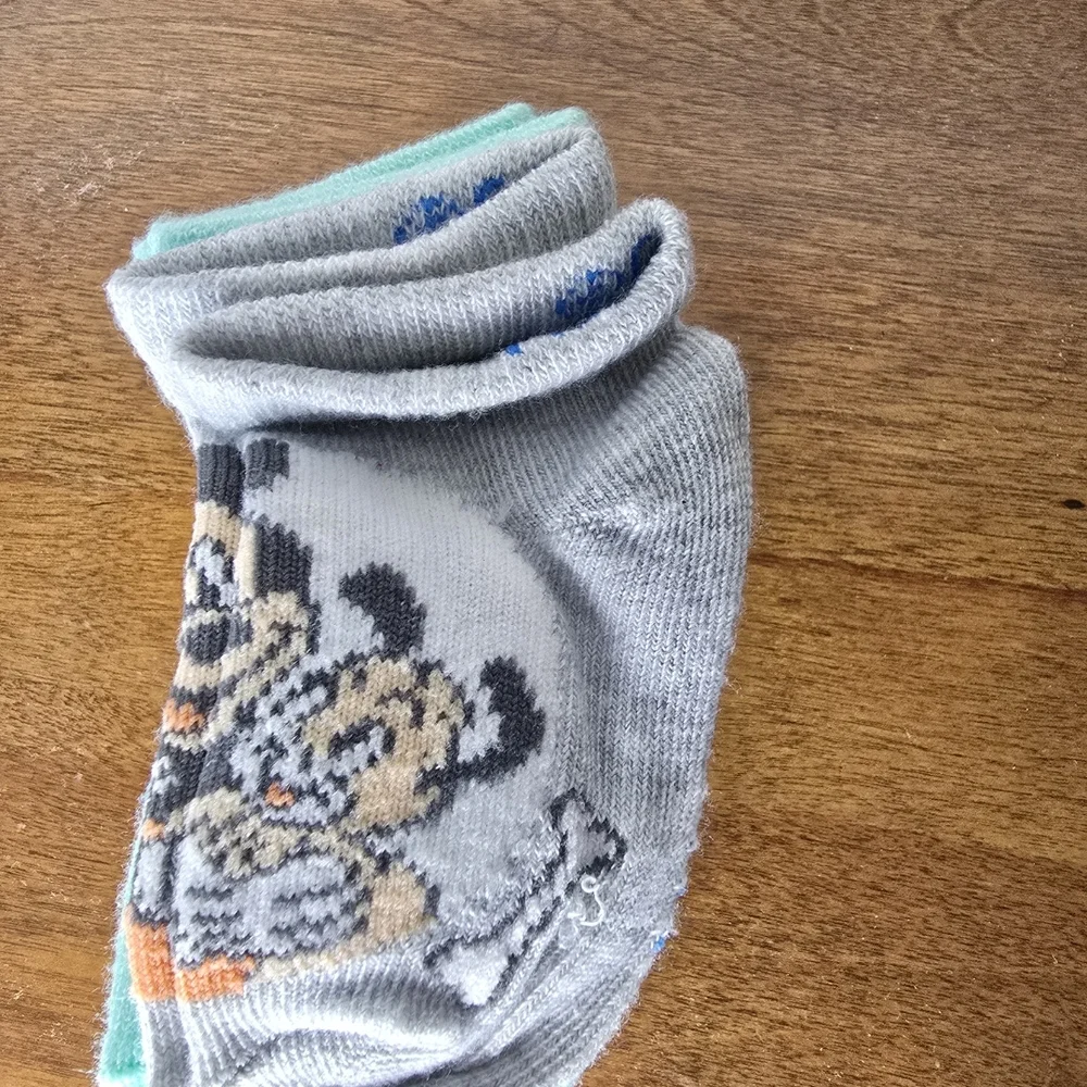 Disney Baby Socks Set - Gray and Blue Tones 5 Pair NWT Size 12-24 mos